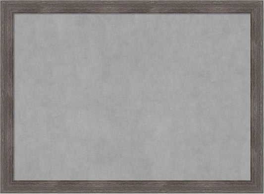 Amanti Art Grey Framed Magnetic Board 23x31 Medium Vision Board for use with Magnets, 100% Metal Sheet to Display Items as Office Decor or for Home Organization in mudroom, Kitchen or Kids Room