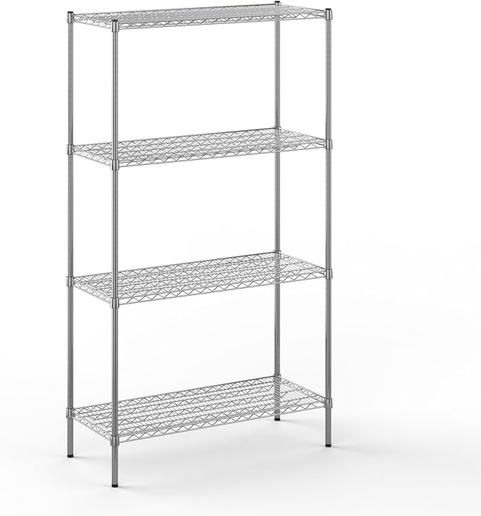 Regal Altair 18" Deep x 42" Wide x 74" Height Wire Shelving Kit | 4-Tier | NSF Commercial Storage Rack Unit