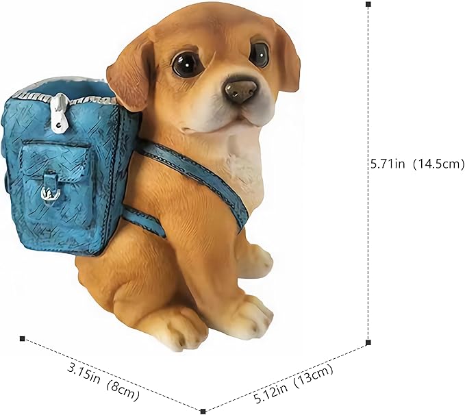 Labrador Retriever Gifts for Men Women Kids,Dog Pen Holder for Desk Unique Pen Pencil Holder Cup Funny Desktop Organizer for Home Office School Desk Decor (light brown)