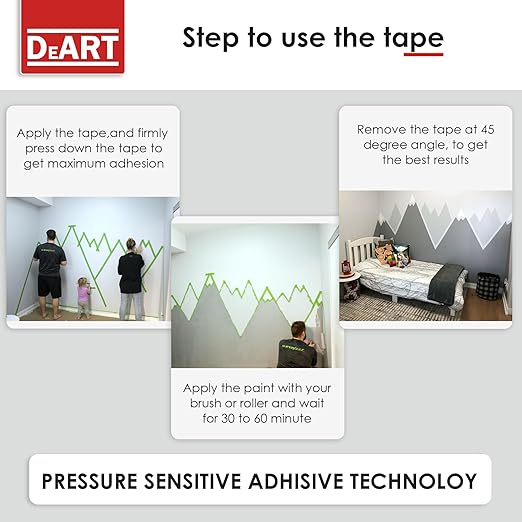 DEART Colored Masking Painters Labeling Tape Masking Tape 1 inch Color Painter Tapes for Arts & Crafts Labeling or Coding, Art Supplies Color Tape Rolls, Colorful Craft Tapes
