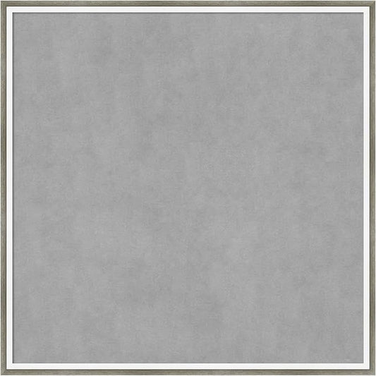 Amanti Art Silver Framed Magnetic Board 25x25 Medium Vision Board for use with Magnets, 100% Metal Sheet to Display Items as Office Decor or for Home Organization in mudroom, Kitchen or Kids Room