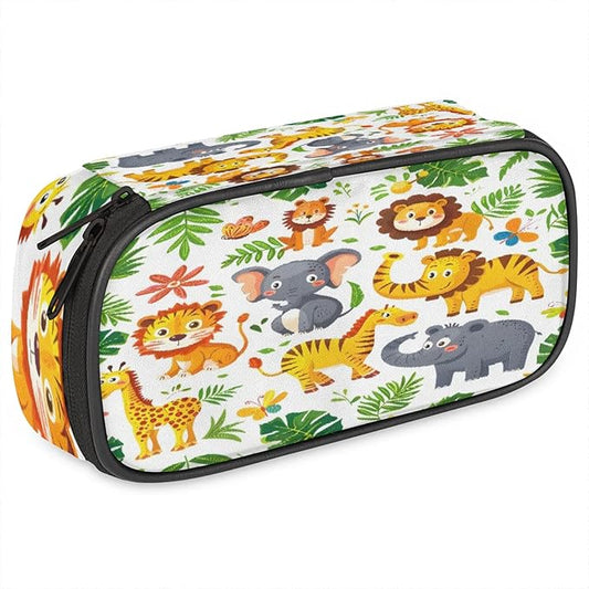 Pardick Pencil Case，Cute Animals Big Capacity Pencil Pouch Coin Pouch Stationery Organizer For Teen School