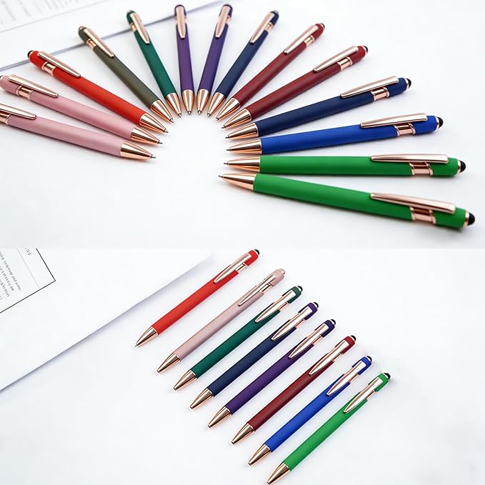 CRME Best Inspirational Pen Set Assorted Colors/Pens with Stylus Tips/Smooth Writing/Pen Clip Design Nurse Week & Graduation Inspirational Gift