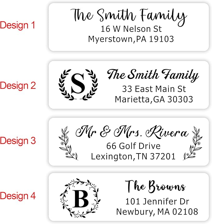 EDSG Personalized Return Address Labels, Custom Address Stickers on Sheets, Custom Address Stickers (99-990 Labels) (297)