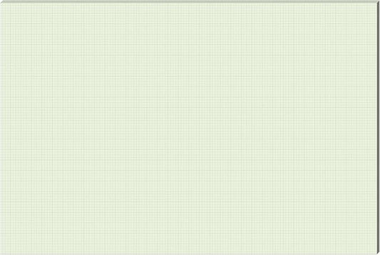 Fuyoooo 25 Sheet Graph Paper Pad 24" x 36" Large Graph 1" and 1/4" Ruled Grid Paper for Engineer Architect Designer Mathematician Draftsmen Sketch House Commercial Building Plan Drafting(Green)