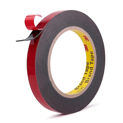 Automotive Acrylic Plus Attachment Tape 0.55" x 18Ft Made of 3M Double Sided Tape PT1100 Heavy Duty for Moldings Claddings Panels Pads and Other Car Automotive Applications