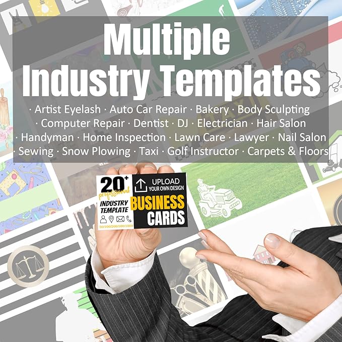 Custom Business Cards Double-Sided Personalized Stationery | Professional 300GSM Matte Paper for Small Business | 3.5x2 Inch