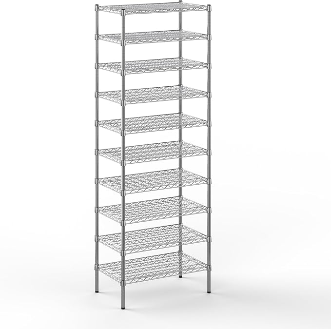 Regal Altair 18" Deep x 30" Wide x 86" Height Wire Shelving Kit | 10-Tier | NSF Commercial Storage Rack Unit