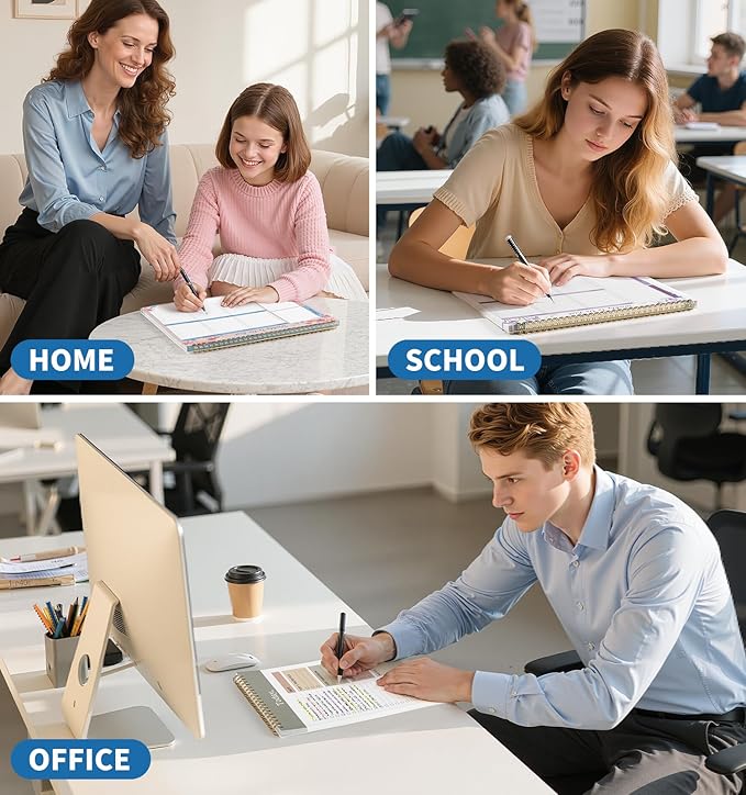 104 Pgs Weekly To Do List Notepad, 52 Duplex-Printed Undated Sheets 100 GSM（8.5"×11") Weekly Desk Planner For Work Home School Office Desk Accessories Supplies & Goal Setting Tasks -Blue Hydrangea