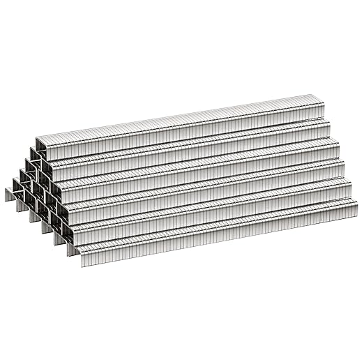 meite T-50 Stainless Steel Staples Marine, 1/4 Inch Heavy Duty Staples for Staple Gun - 1512 Counts, 20 Gauge 3/8 Inch Crown T-50 Upholstery Staple for Marine Applications