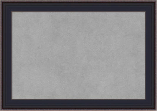 Amanti Art Black Framed Magnetic Board 15x21 Small Vision Board for use with Magnets, 100% Metal Sheet to Display Items as Office Decor or for Home Organization in mudroom, Kitchen or Kids Room