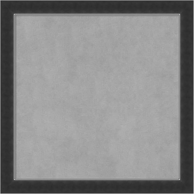 Amanti Art Black Framed Magnetic Board 23x23 Medium Vision Board for use with Magnets, 100% Metal Sheet to Display Items as Office Decor or for Home Organization in mudroom, Kitchen or Kids Room