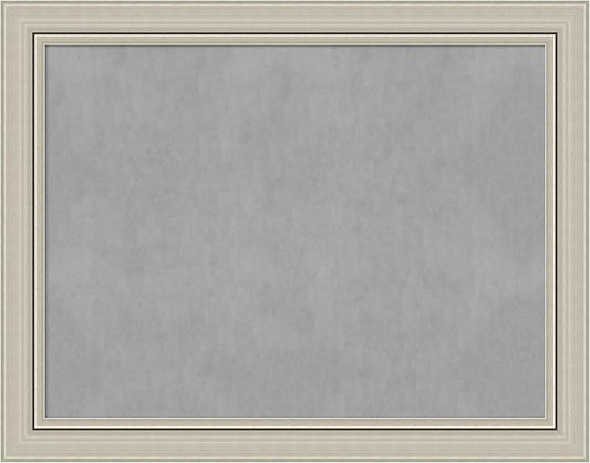 Amanti Art Silver Framed Magnetic Board 22x28 Medium Vision Board for use with Magnets, 100% Metal Sheet to Display Items as Office Decor or for Home Organization in mudroom, Kitchen or Kids Room