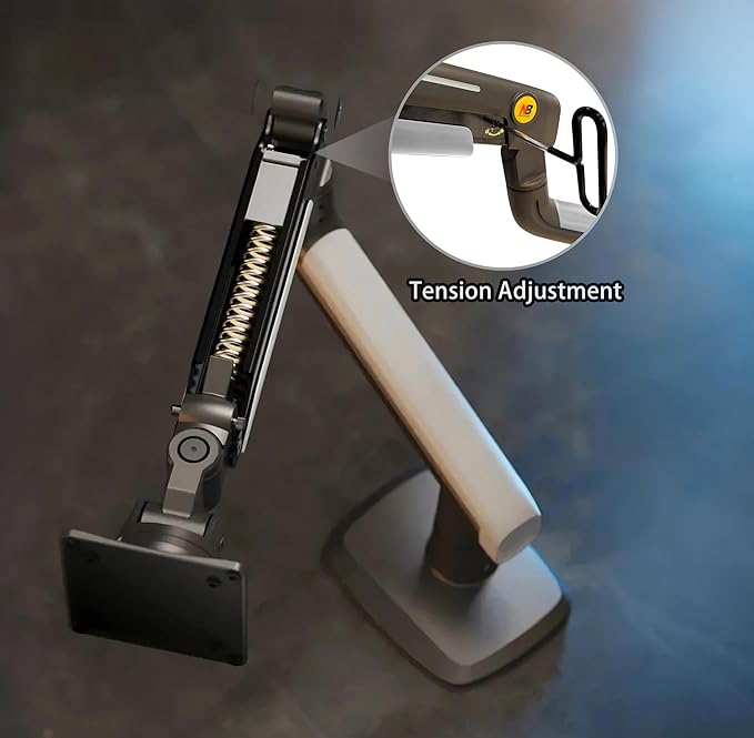 NB Ergonomic Gaming Monitor-Arm for Flat/Ultrawide/Curved Monitors 27'' to 50 inch, Heavy Duty Mount Load up to 18 kg, VESA 75/100 mm Monitor-Mount A5