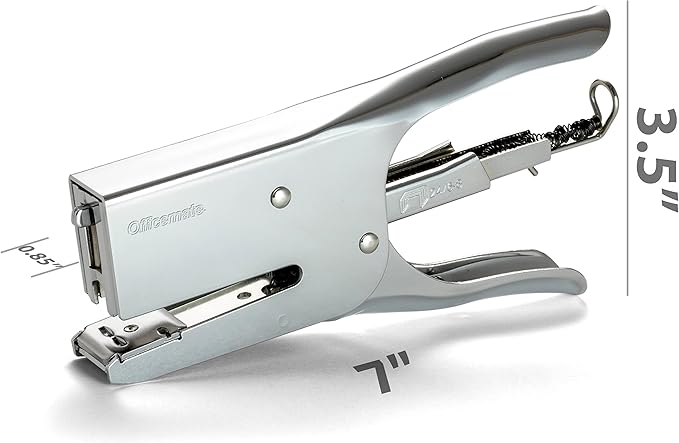 Officemate Classic Plier Stapler, Metal, Silver (97758)
