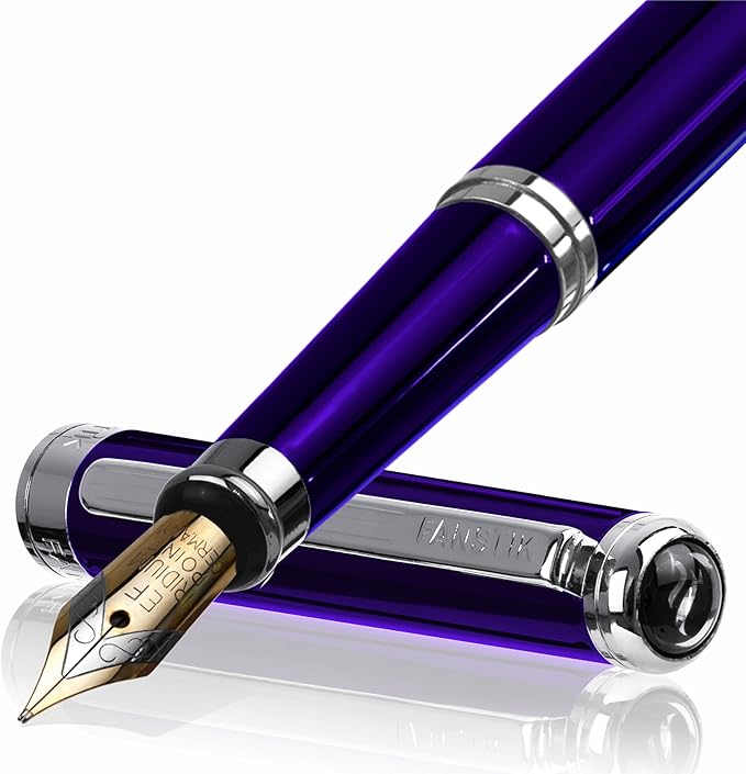 FANSTIK Customized Luxury Fountain pen, fancy gift set for women, Professional executive pen gift set for men and Woman (B Lux Fountain Set)