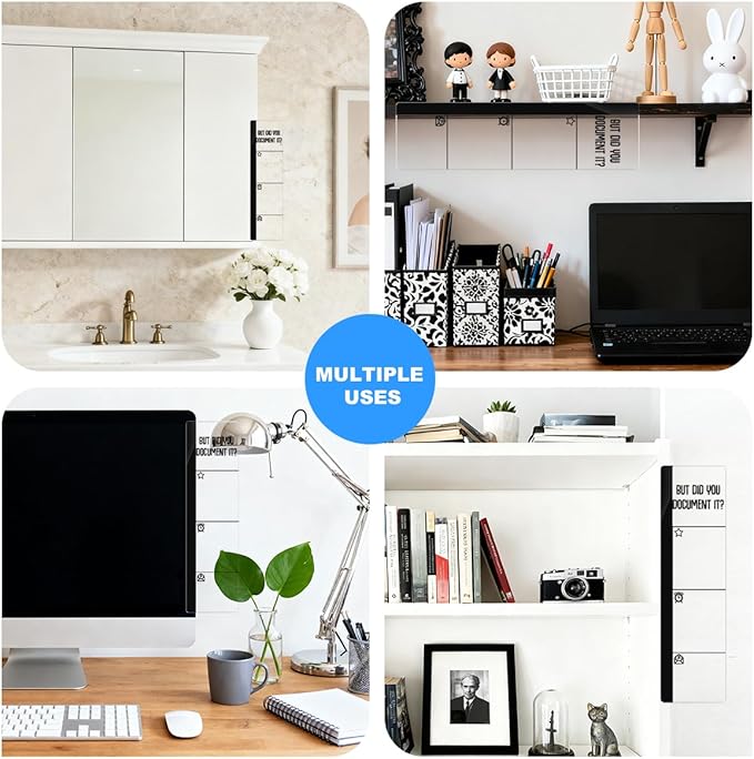 Computer Monitor Memo Board But Did You Document it? Logo Decor Monitor Message Board Sticky Notes Office Desk Accessories for Send Family Members Office Friends and Colleagues Gifts