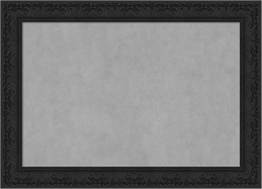 Amanti Art Black Framed Magnetic Board 31x43 Large Vision Board for use with Magnets, 100% Metal Sheet to Display Items as Office Decor or for Home Organization in mudroom, Kitchen or Kids Room