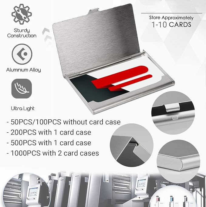 Custom Business Cards Double-Sided Personalized Stationery | Professional 300GSM Matte Paper for Small Business | 3.5x2 Inch