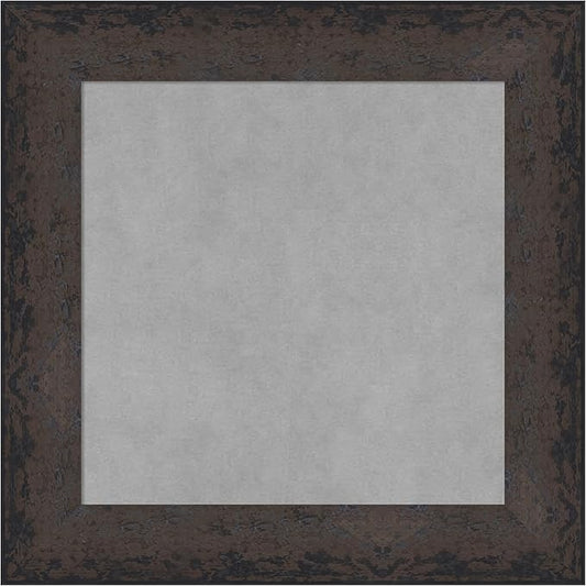 Amanti Art Black Framed Magnetic Board 21x21 Small Vision Board for use with Magnets, 100% Metal Sheet to Display Items as Office Decor or for Home Organization in mudroom, Kitchen or Kids Room