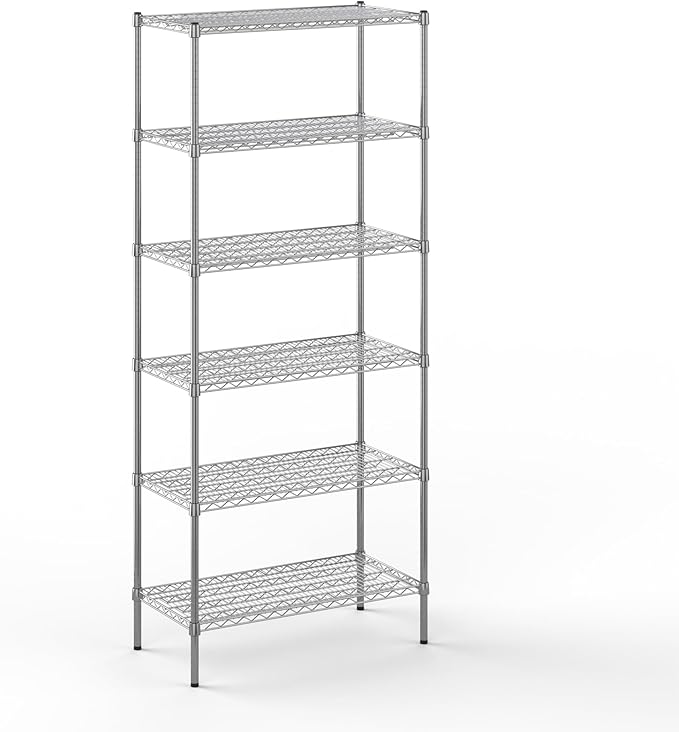 Regal Altair 18" Deep x 36" Wide x 86" Height Wire Shelving Kit | 6-Tier | NSF Commercial Storage Rack Unit