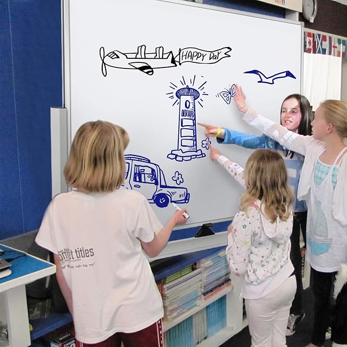 Max-officoo Mobile Whiteboard Magnet Dry Erase Board on Wheels Double-Sided Magnetic Portable Stand Whiteboard- 48"x36" Rolling White Boards with Easy Flip Feature
