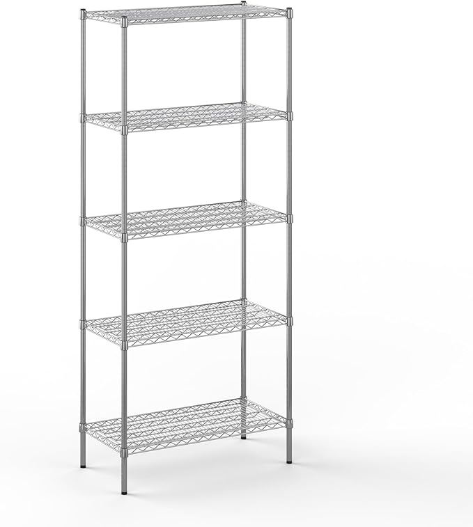 Regal Altair 18" Deep x 36" Wide x 86" Height Wire Shelving Kit | 5-Tier | NSF Commercial Storage Rack Unit