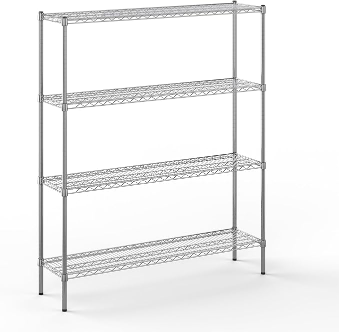 Regal Altair 14" Deep x 54" Wide x 64" Height Wire Shelving Kit | 4-Tier | NSF Commercial Storage Rack Unit