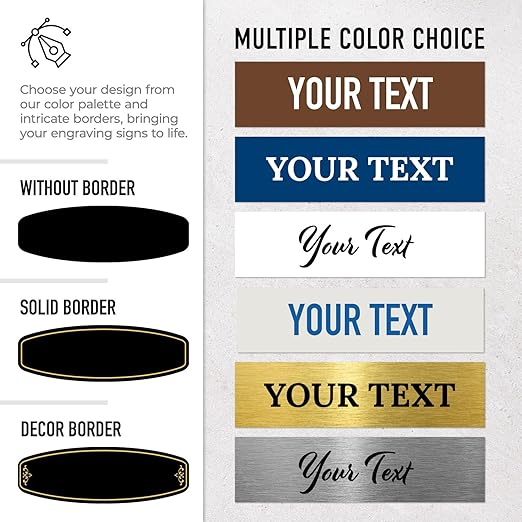 Custom Wall or Door Sign, Personalized Round Plaque Engraved Message for Bussiness, Property and Home Indoor/Outdoor, 4x12 Inches, Made in USA by Sigo Signs