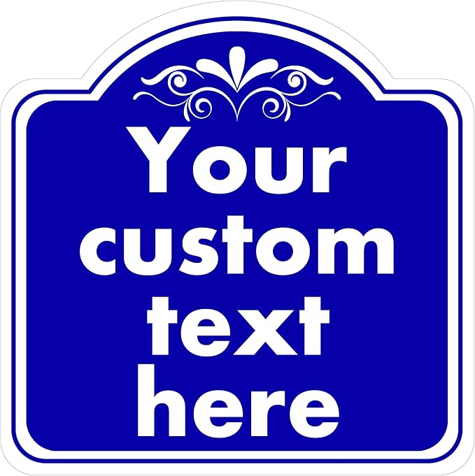 Custom Sign, Custom Indoor/Outdoor Decorative Sign，Aluminum Weatherproof Metal Sign Multiple Sizes, Customize for Office, Business, Workplace, office, Home, Delivery Signs