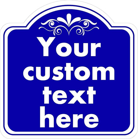 Custom Sign, Custom Indoor/Outdoor Decorative Sign，Aluminum Weatherproof Metal Sign Multiple Sizes, Customize for Office, Business, Workplace, office, Home, Delivery Signs