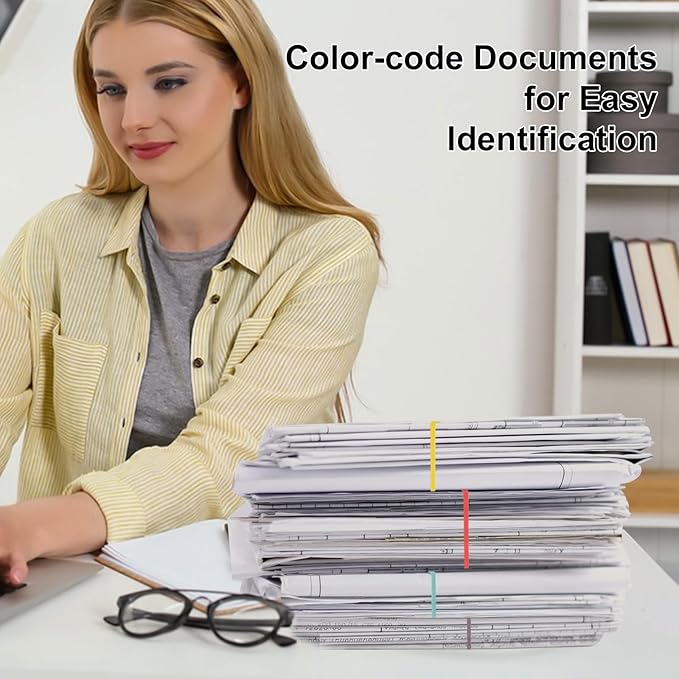 Decymis Large Rubber Bands Heavy Duty, 120 Pcs, 7 Inch Rubber Bands Office Supplies for Office File Folders