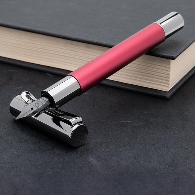Monteverde USA Ritma Fountain Pen in Red – Medium Nib, Balanced JoWo Stainless Steel, Refillable Ink Cartridge/Converter – Ideal for Professionals & Writing Enthusiasts