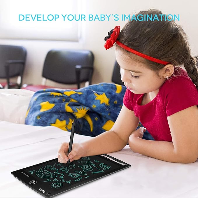 mafiti 10 Pack LCD Writing Tablet 8.5 Inch Electronic Drawing Pads for Kids Portable Ewriter Doodle Board Black