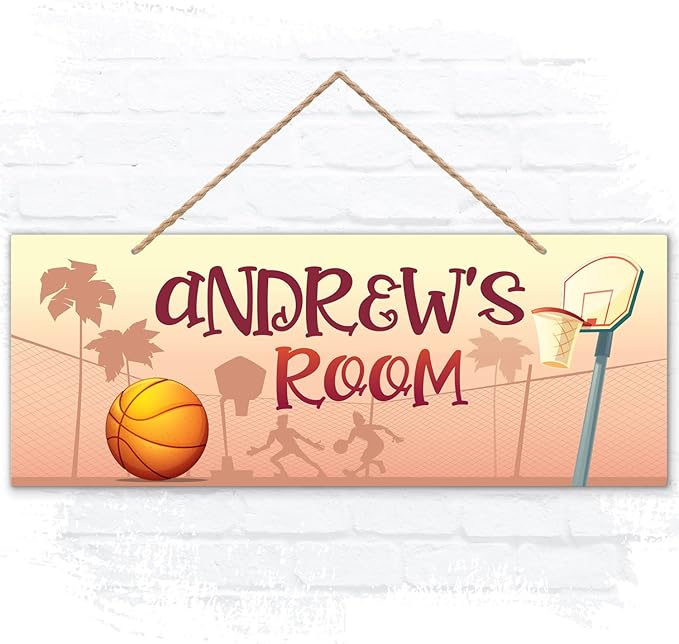 Custom Boy/Girl Name Sign Personalized Kids Decor Sign For Children Bedroom, Wall Sign And Christmas Gift 5x13 Inches, ACM, Made in USA