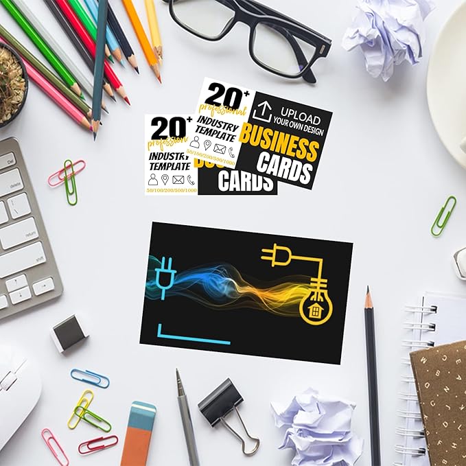 Custom Business Cards Double-Sided Personalized Stationery | Professional 300GSM Matte Paper for Small Business | 3.5x2 Inch