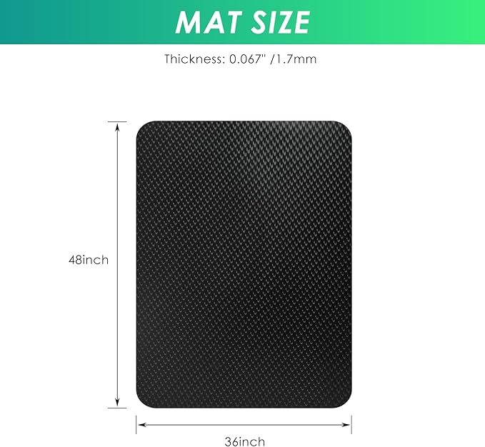 Vicwe Gaming Chair Mat for Hard Floor,36" x 48" Computer Chair Mat for Tile Floor,Anti-Slip Hard Floor Protector Rolling Chair for Office Home