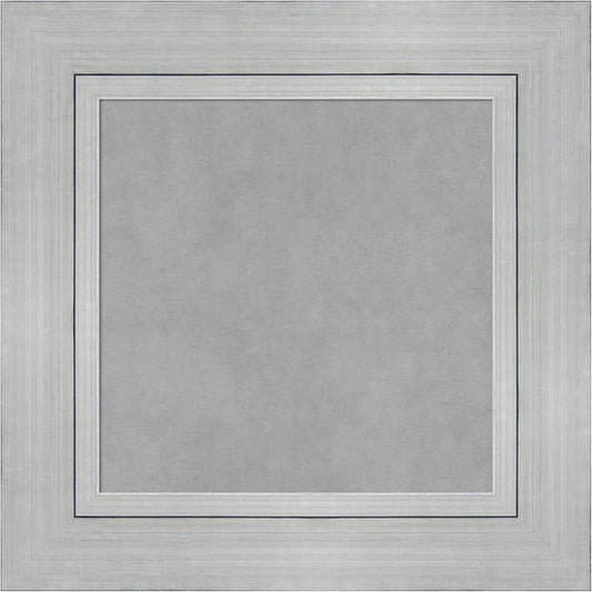 Amanti Art Silver Framed Magnetic Board 23x23 Small Vision Board for use with Magnets, 100% Metal Sheet to Display Items as Office Decor or for Home Organization in mudroom, Kitchen or Kids Room
