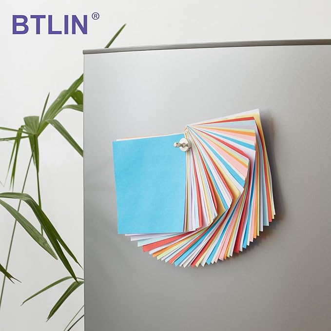 BTLIN Heavy Duty Fridge Magnets Extra Strong, Large Magnetic Push Pins for Kitchen Refrigerator Whiteboard Bulletin Board Office (18x22mm) 9Pack