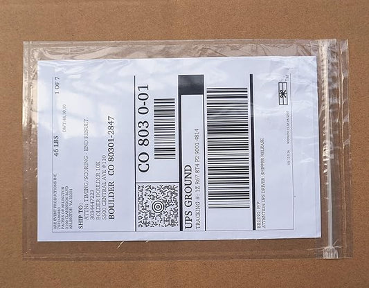 Premium 6.7'' x 10'' Resealable Adhesive Shipping Label/documents Pouches (50 Pack)