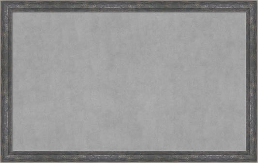Amanti Art Grey Framed Magnetic Board 27x43 Large Vision Board for use with Magnets, 100% Metal Sheet to Display Items as Office Decor or for Home Organization in mudroom, Kitchen or Kids Room