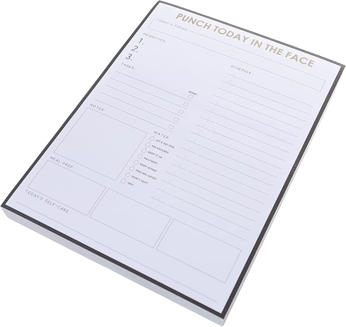 Graphique Punch Today To-Do List Notepad | 150 Tear-Away Sheets | Task Planner | Daily Organizer | Memo Writing Pad | Priority Checklist | Undated | 6' x 8'