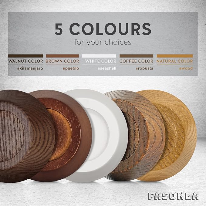 Bed Risers, Furniture Risers (Set of 8-Height 1") Can be Adjusted to 2'' 3''or 4'', Lifts Furniture Risers, Solid Natural Wood Risers, Non-Slip Recessed Hole (Natural Wood Color)