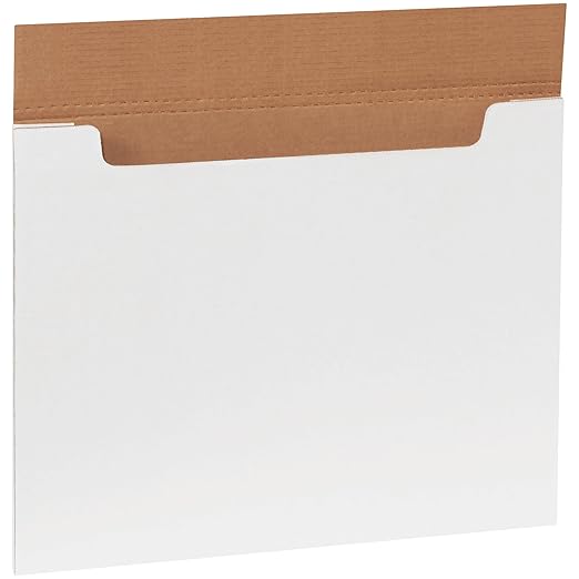 Tape Logic TLM201614 Jumbo Fold-Over Mailers, 20" x 16" x 1/4", White (Pack of 20)