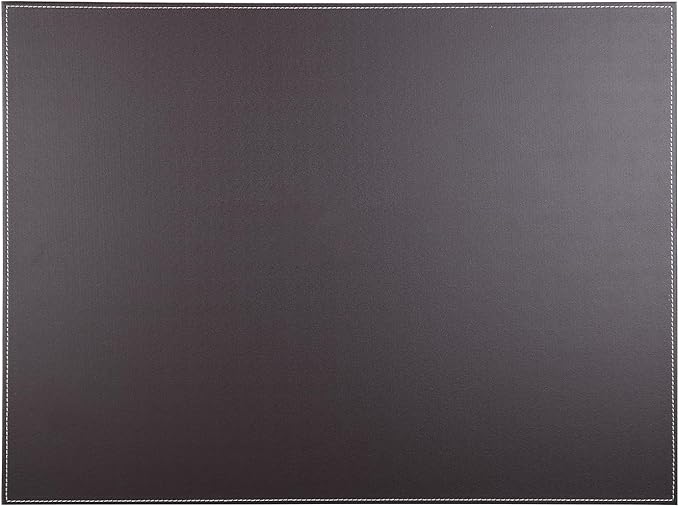 KINGFOM Desk Pad & Mat 24" x 18" Protector Large Mouse Pad PU Leather for Desktops and Laptops (Brown)