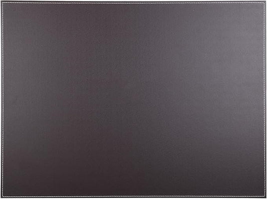 KINGFOM Desk Pad & Mat 24" x 18" Protector Large Mouse Pad PU Leather for Desktops and Laptops (Brown)