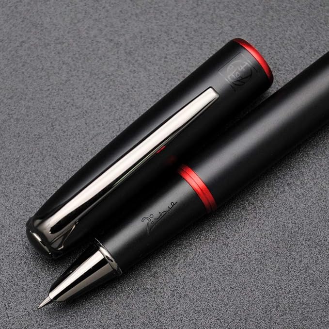 czxwyst Picasso 916 Malage Fountain Pen Original Box New Version (Dawn Red, Ultrafine Accounting EF Nib)