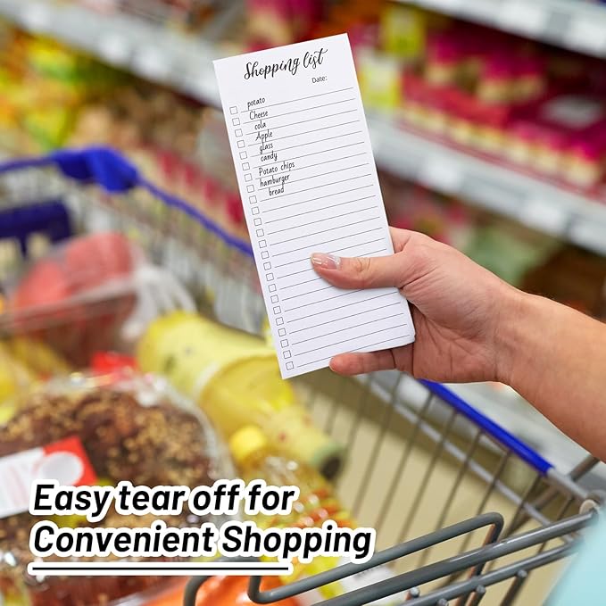 Thboxes 4 Pack Magnetic Note Pad for Fridge with Pen Holder, Totally 200 Sheets Magnetic To Do List, Grocery List, Shopping List, Meals Pads for Refrigerator