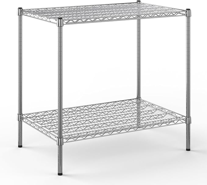 Regal Altair 24" Deep x 36" Wide x 34" Height Wire Shelving Kit | 2-Tier | NSF Commercial Storage Rack Unit
