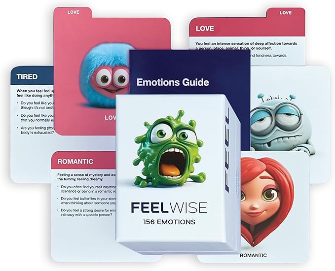 156 Emotion Cards Card Deck – Master Your Emotional Intelligence, Enhance Resilience and Thrive
